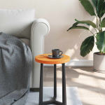 &Uuml;mmargune lauaplaat, vahapruun, &oslash;30 x 2,5 cm, m&auml;nnipuit