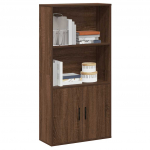 Raamatualus, pruun tamm, 60x24x120 cm, tehispuit