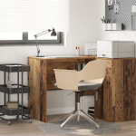 Laud riiuliga vana puit 102 x 50 x 75 cm tehispuit