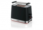 Bosch TAT4M223 toaster 4 2 slice(s) 950 W Black, Stainless steel