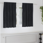 Pimendavad kardinad 2 pcs must 140 x 140 cm samet