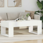Kohvilaud valge 110 x 50 x 41 cm tehispuit