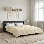 Suvised teki rapistatud cream 200 x 220 cm mikrokiud