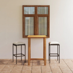 3-osaline aia baarikomplekt patjadega, pruun