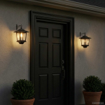 Seinale paigaldatav lamp 2 tk must 19 x 14 x 25 cm