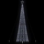 Led j&otilde;ulupuu naeltega, 1534 ledi, k&uuml;lm valge, 500 cm