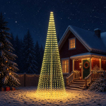 Led j&otilde;ulupuu 470 cm 1504 led-i soe valge teras roheline