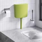 Wc loputuskast alumise vee sisselaskega 3/6 l oliiv