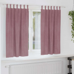 Pimendavad kardinad 2 pcs tumepink 140 x 175 cm samet