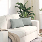 Diivanipadjad 2 pcs helehall 50 x 30 cm korter kangas