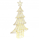 J&otilde;ulupuu koos 160 led-iga soe valge 150 cm pet