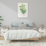 &Ouml;&ouml;kapid 2 tk valge, tehispuit