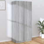 Riidekapp, hall sonoma tamm, 90 x 52 x 200 cm, tehispuit