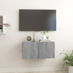 Seina telerikapp, hall sonoma tamm, 60 x 30 x 30 cm, tehispuit