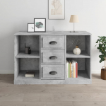 Puhvetkapp, betoonhall, 104,5 x 35,5 x 67,5 cm, tehispuit