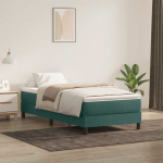 Box vedruvoodi ilma madratsita tumeroheline 90x220 cm velvet