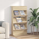 Ajakirja riiul riiuliga sonoma tamm 70 x 41 x 126 cm tehispuit
