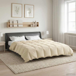 Suvised teki rapistatud cream 220 x 240 cm mikrokiud