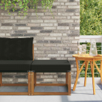 V&auml;li jalatoed tihe akaatsiapuit ja tekstilooni kangas