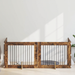 Koerav&auml;rav koos aluspuudega 4 pcs suitsutatud tamm 100 x 80 cm