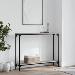 Konsoollaud, hall sonoma tamm, 100x22,5x75 cm, tehispuit