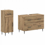 2-osaline vannitoa kapi komplekt haarlem artisan tamm tehispuit