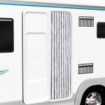 Putukakardin hall ja valge, 56 x 200 cm, &scaron;enill