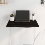 Lauaplaat, tumepruun, 60x60x(2-4) cm, t&ouml;&ouml;deldud tammepuit