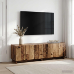 Telerialus 140 x 34,5 x 40 cm vana puit tehispuit