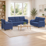 Diivanikomplekt 3 pcs politsei sinine samet