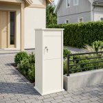 Postkast valge 40 x 40 x 100 cm teras
