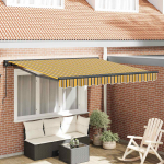 K&auml;igukohandatav varikatus mitmev&auml;rviline triip 350x250 cm