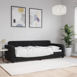 P&auml;evavoodi, must, 80 x 200 cm, samet