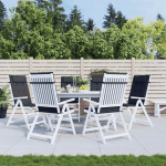 K&otilde;rge seljatoega toolipadjad 6 tk, must, oxford kangas