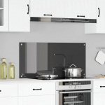 K&ouml;gi splashback tumehall 110 x 50 x 0,6 cm karastatud klaas