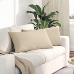 Diivanipadjad 2 pcs cream 80 x 40 cm kangas