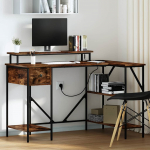 Laud sahtliga suitsutatud tamm 120 x 79 x 86.5 cm tehispuit