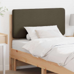 Polsterdatud voodiots peaga pruun ja taupe 75 cm tahke m&auml;nd