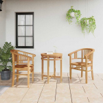 Aiatoolid 2 pcs pruun 63 x 58 x 89 cm tugev tiikpuu