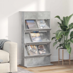 Ajakirja riiul riiuliga betoonhall 70 x 41 x 126 cm tehispuit