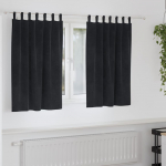 Pimendavad kardinad 2 pcs must 140 x 140 cm samet