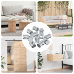 M&ouml;&ouml;bli barrel mutter 3462 pcs tsinkkattega m6 x 13 mm raud