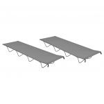 Matkavoodid, 2 tk, 180x60x19 cm, oxford-kangas ja teras, hall