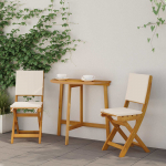 V&auml;listel bistroo toolid 2 pcs kreemvalge 38 x 46 x 85 cm