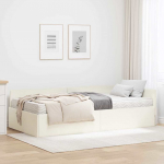Nurgavoodi raam koos madratsiga muu peaga 2 pcs cream samet