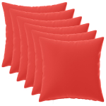 Diivanipadi 6 pcs heerlen punane 40 x 40 cm pol&uuml;ester