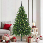 J&otilde;ulupuu koos 300 led-iga koos alusega roheline 180 cm pe