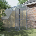 Linnuaedik uksega, h&otilde;bedane, tsingitud teras