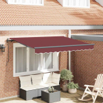 K&auml;igukohandatav varikatus veinipunane 350 x 200 cm