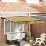 K&auml;igukohandatav varikatus mitmev&auml;rviline triip 350x250 cm